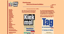 Desktop Screenshot of hamburger-geschichtswerkstaetten.de